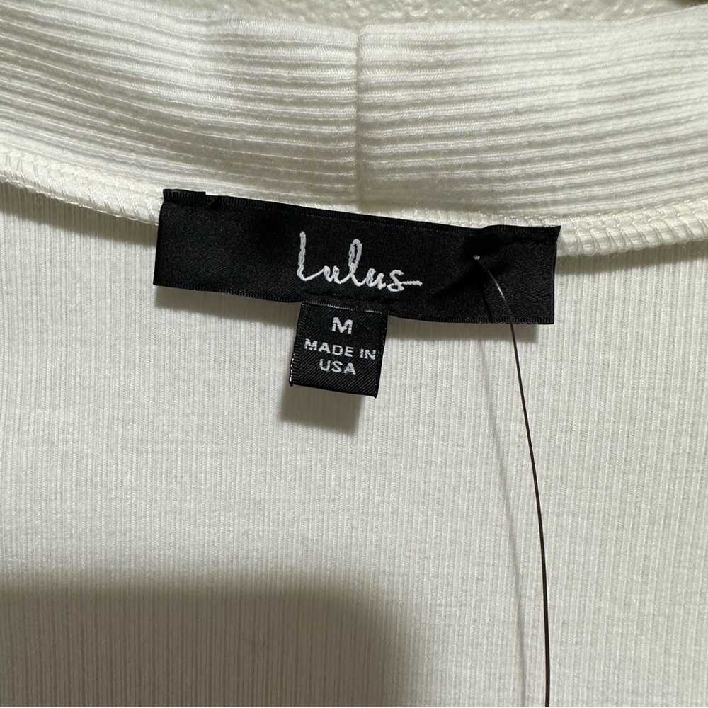 **NWT** Lulu’s Ribbed Square Neck Top - Picture 5 of 9